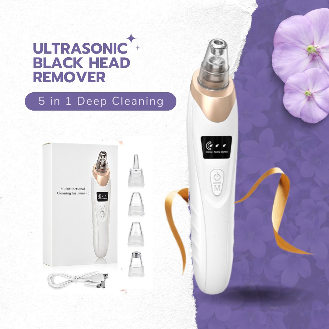 Ultrasonic Electric Facial Pore Deep Cleaning Acne Remover