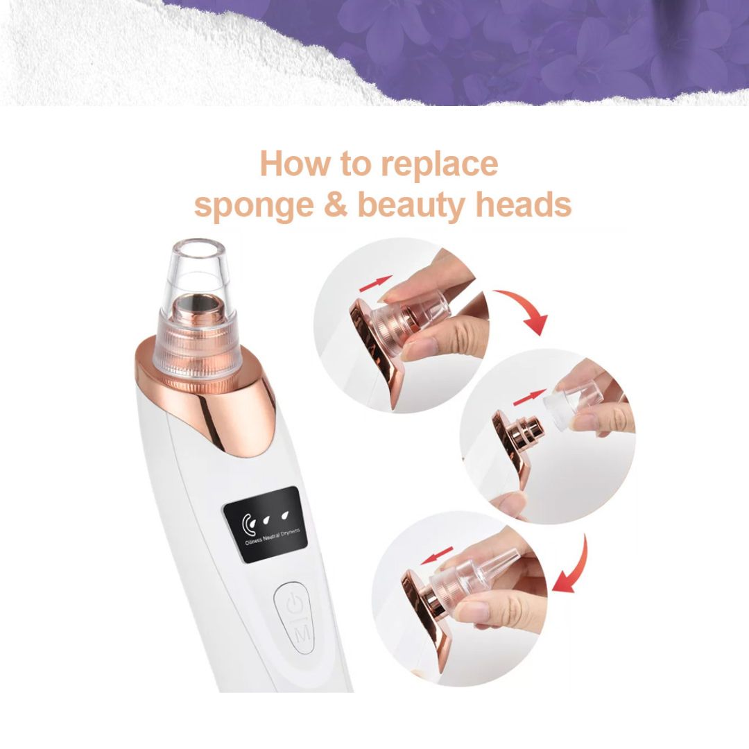 Ultrasonic Electric Facial Pore Deep Cleaning Acne Remover